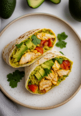 Hight protien chicken wrap